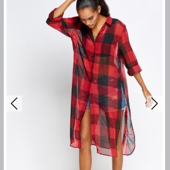 Zara | Tops | Zara Premium Denim Plaid 
